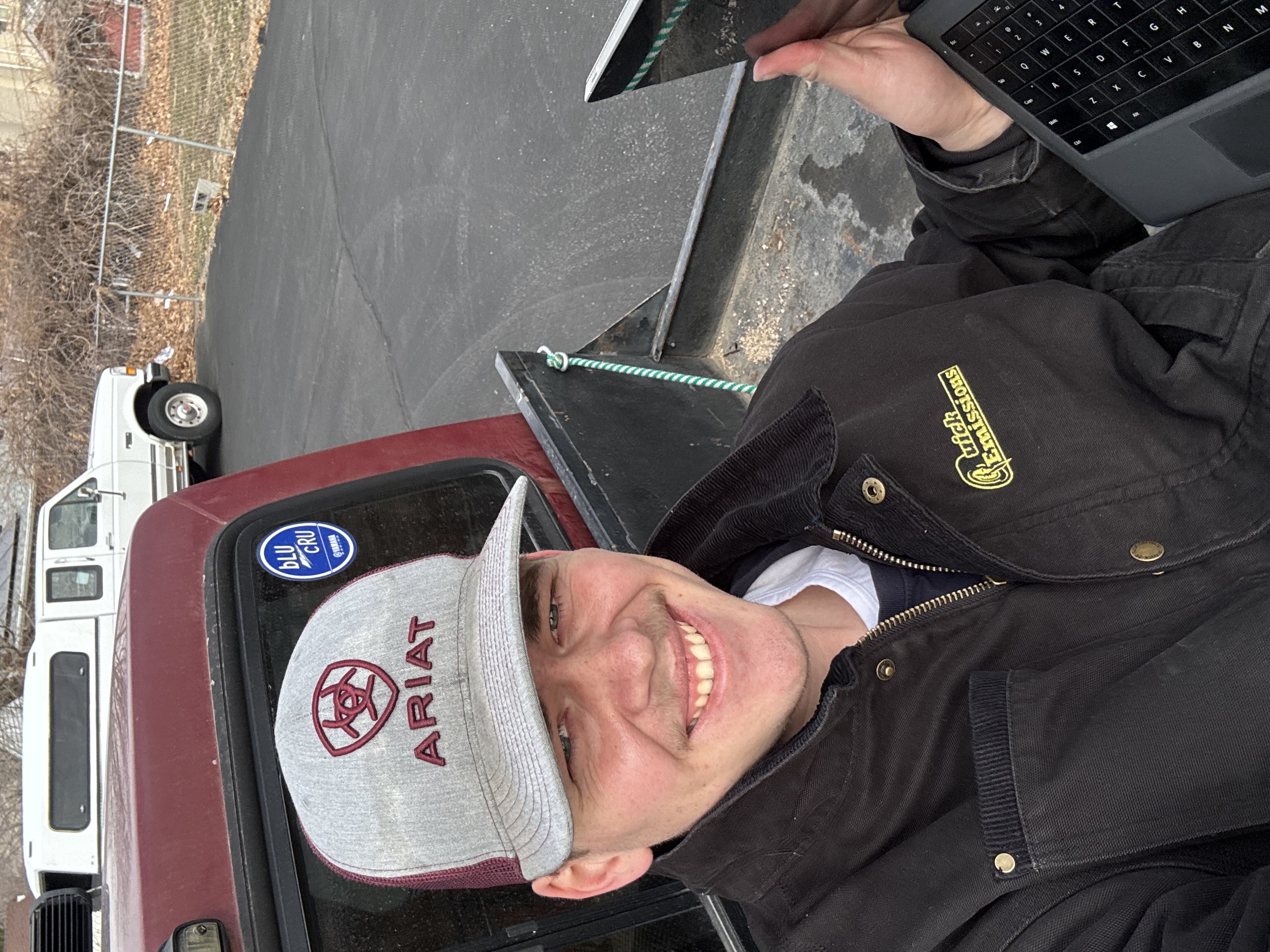 Taylor on a Truck Bed
